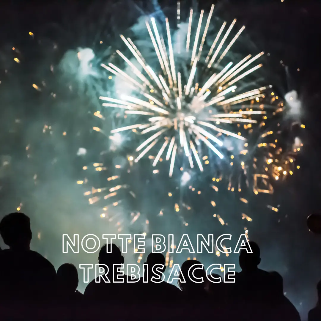 fuochi artificio con sagome di persone Notte Bianca a Trebisacce