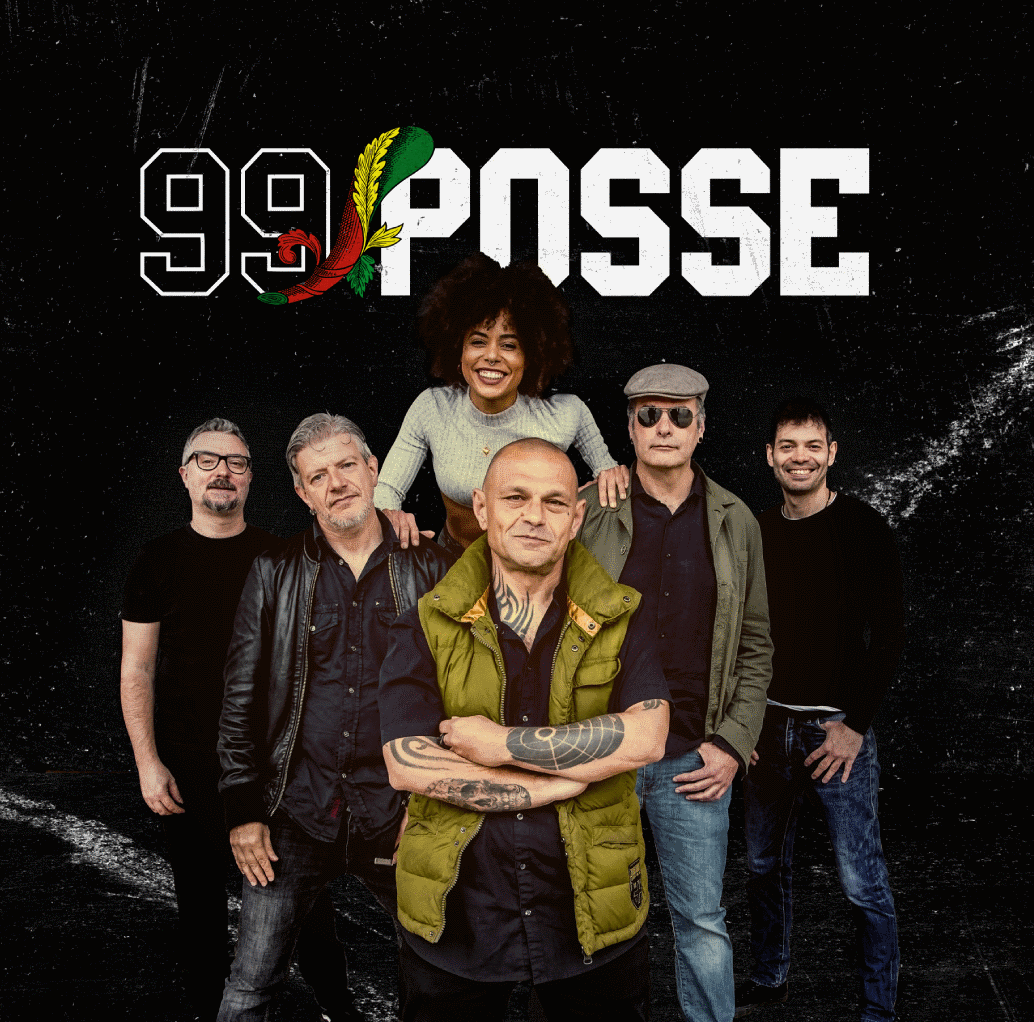 locandina gruppo 99 posse tour estate 2023