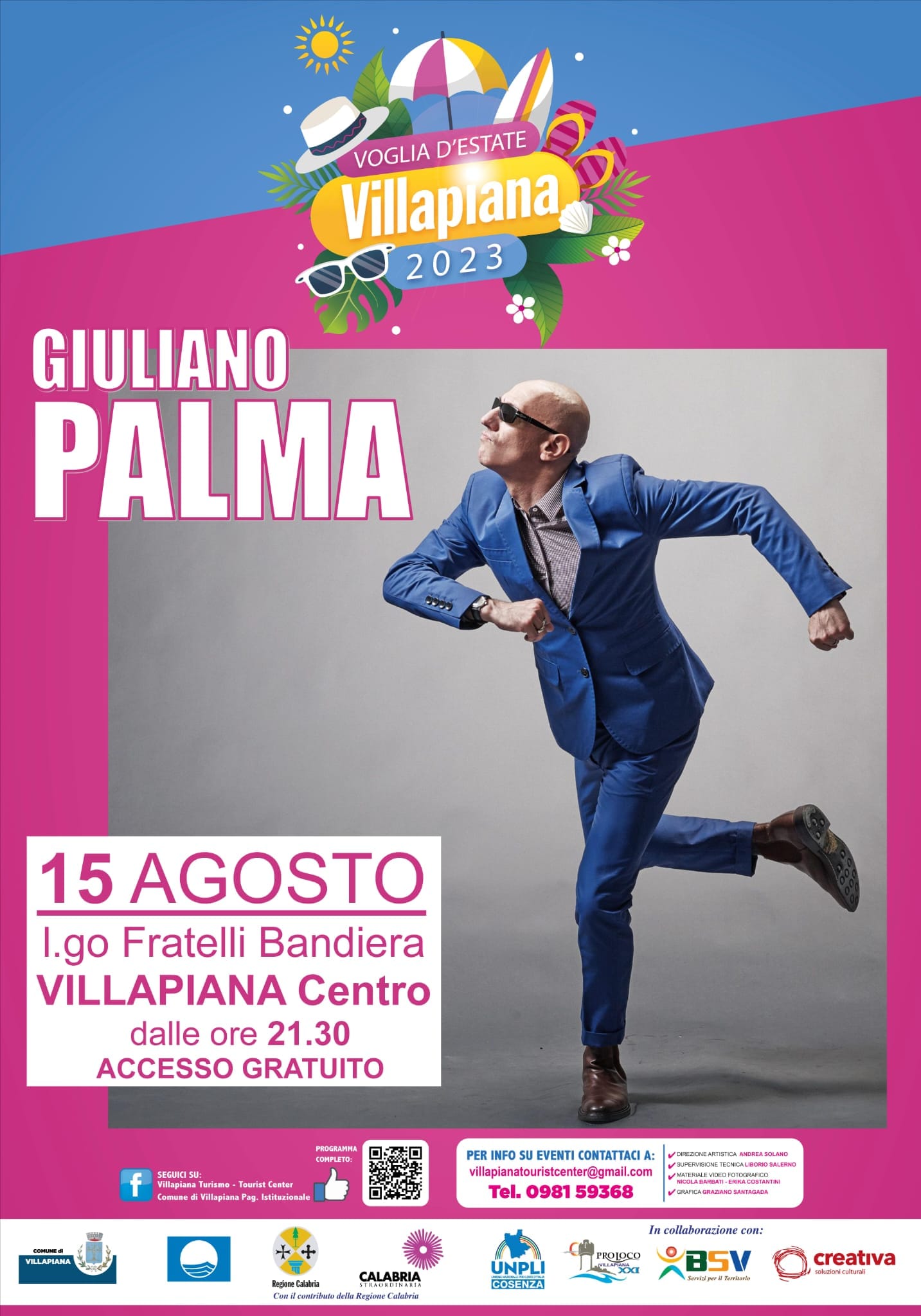 locandina giuliano palma concerto a villapiana