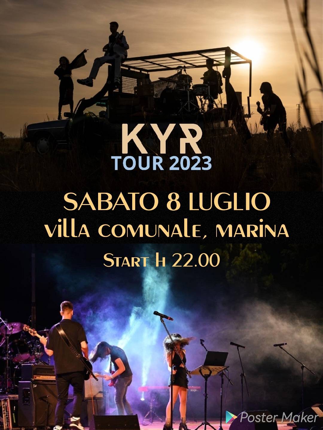 locandina k.y.r. concerti