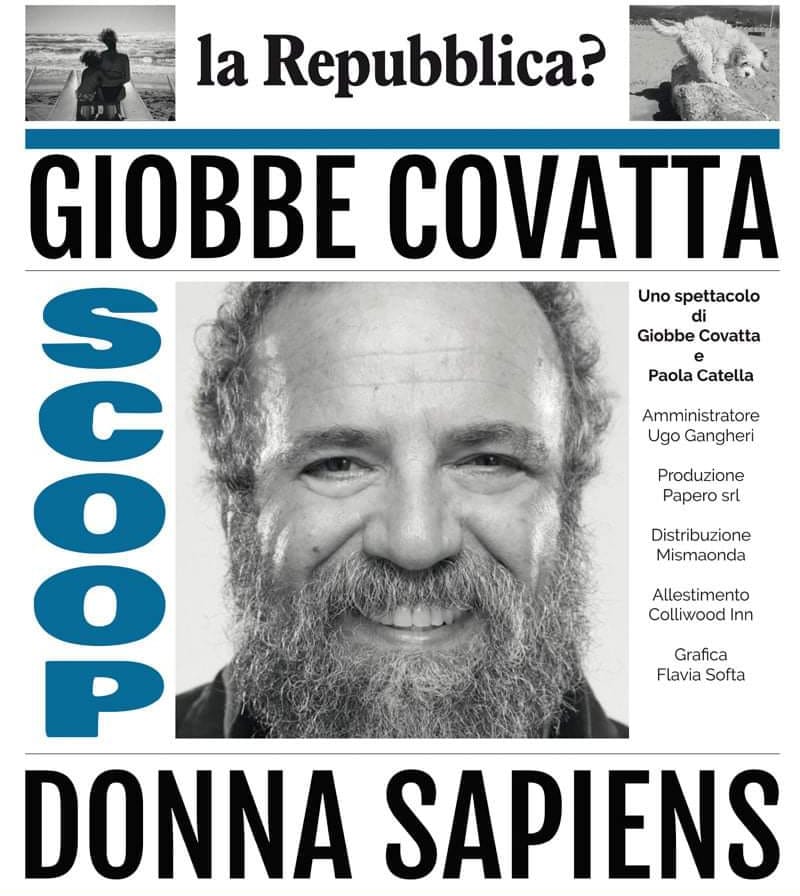 locandina evento giobbe covatta scoop donna sapiens