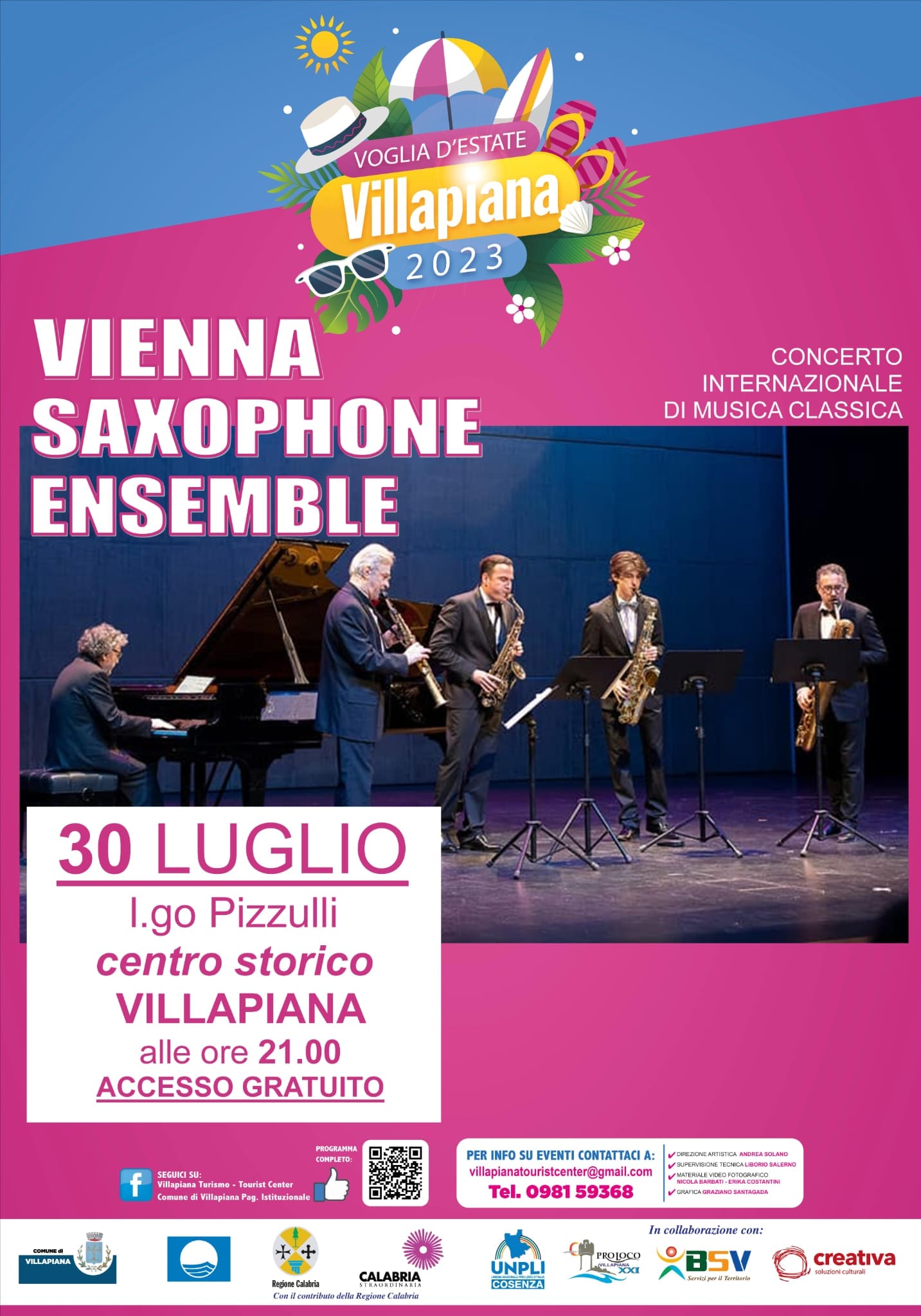 locandina concerto vienna saxophone esemble