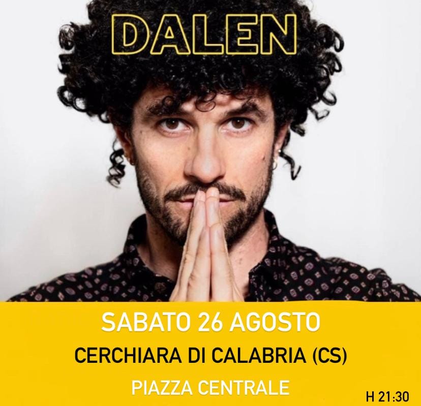 locandina Dalen concerto a Cerchiara di Calabria