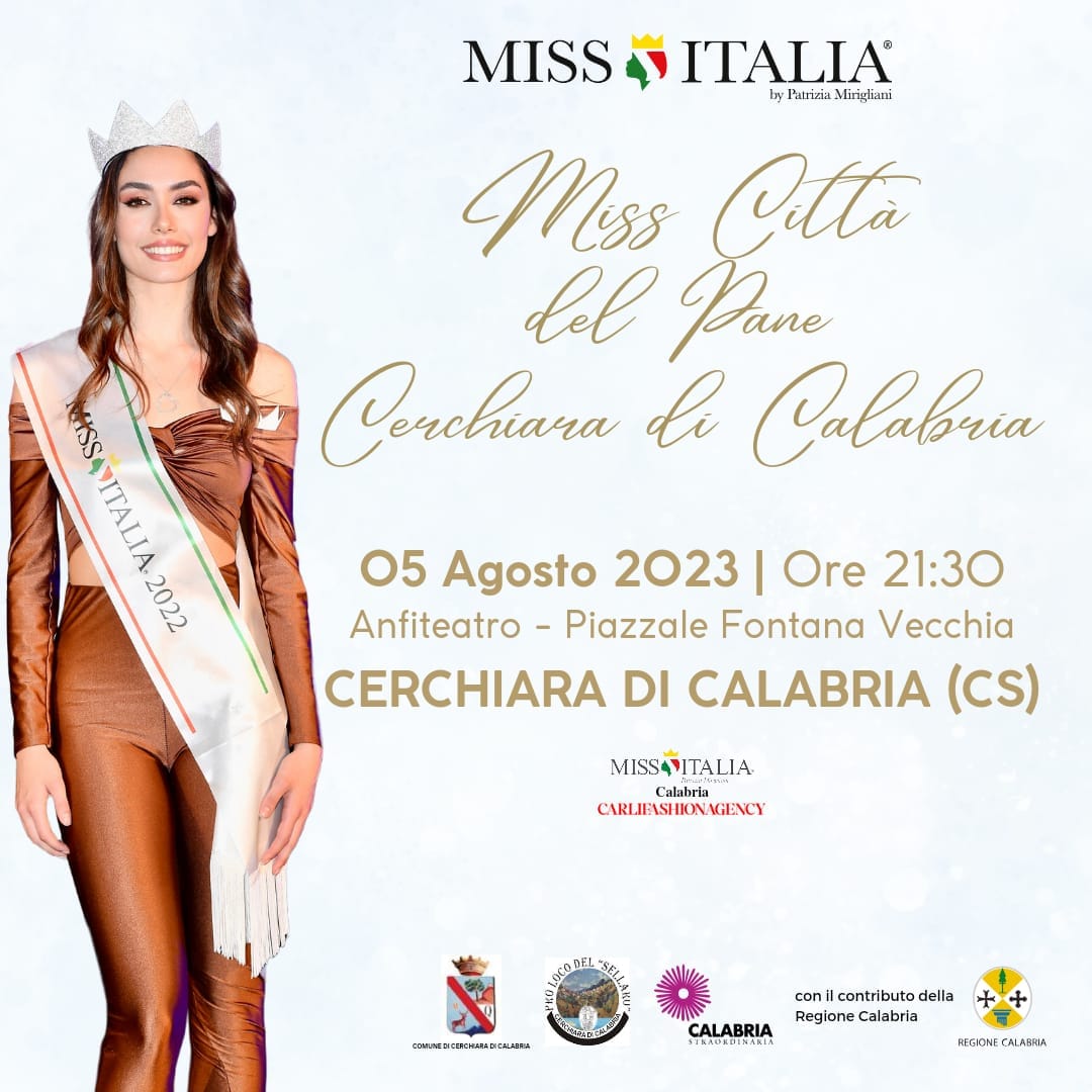 immagine ragazza miss italia Miss Città del Pane 2023 Cerchiara di Calabria