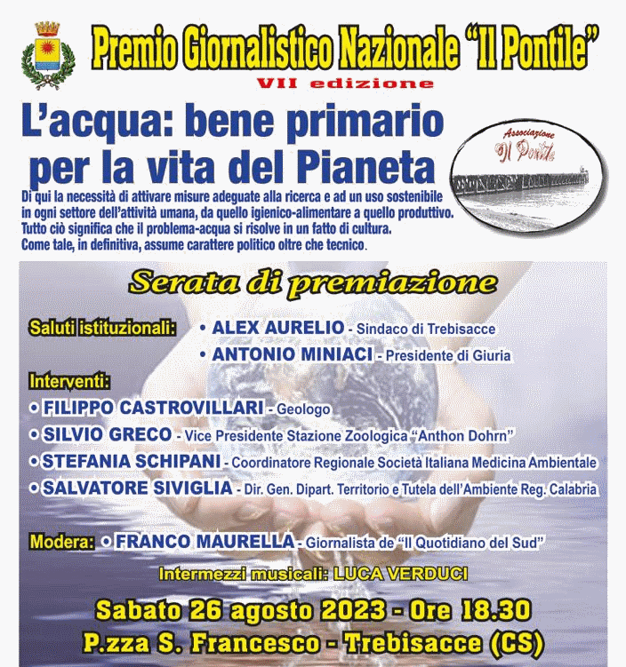 manifesto Premio Giornalistico Nazionale Il Pontile 2023 Trebisacce