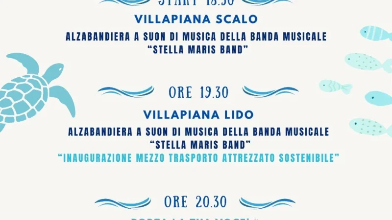 locandina festa bandiera blu villapiana