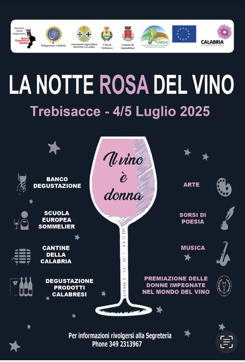 notte rosa vino trebisacce manifesto