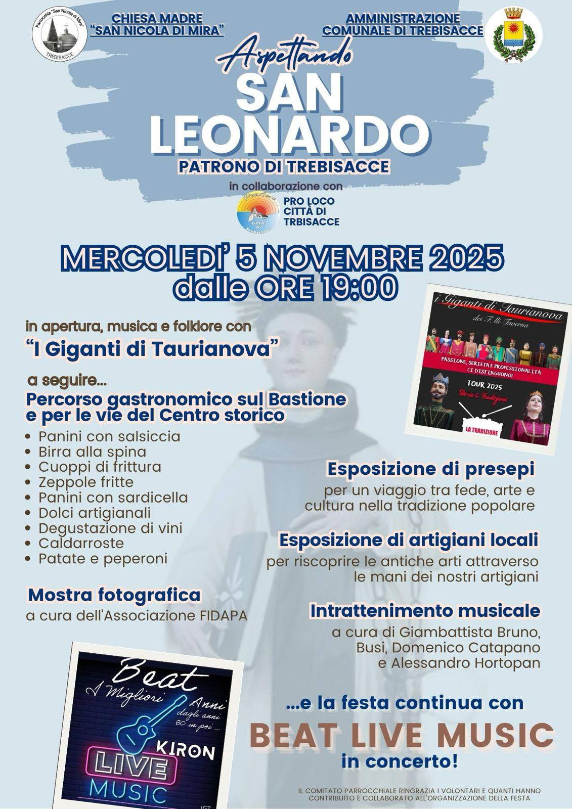 locandina Aspettando San Leonardo a Trebisacce 2025