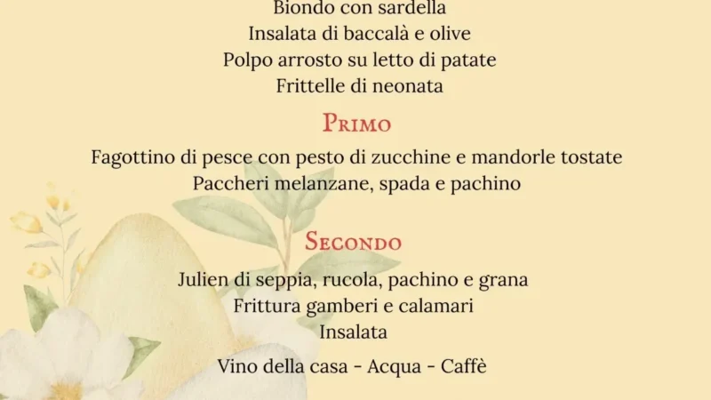 Pasquetta 2026 a Trebisacce da La Bottega degli Antichi Sapori con pranzo tipico dell’Alto Ionio Cosentino