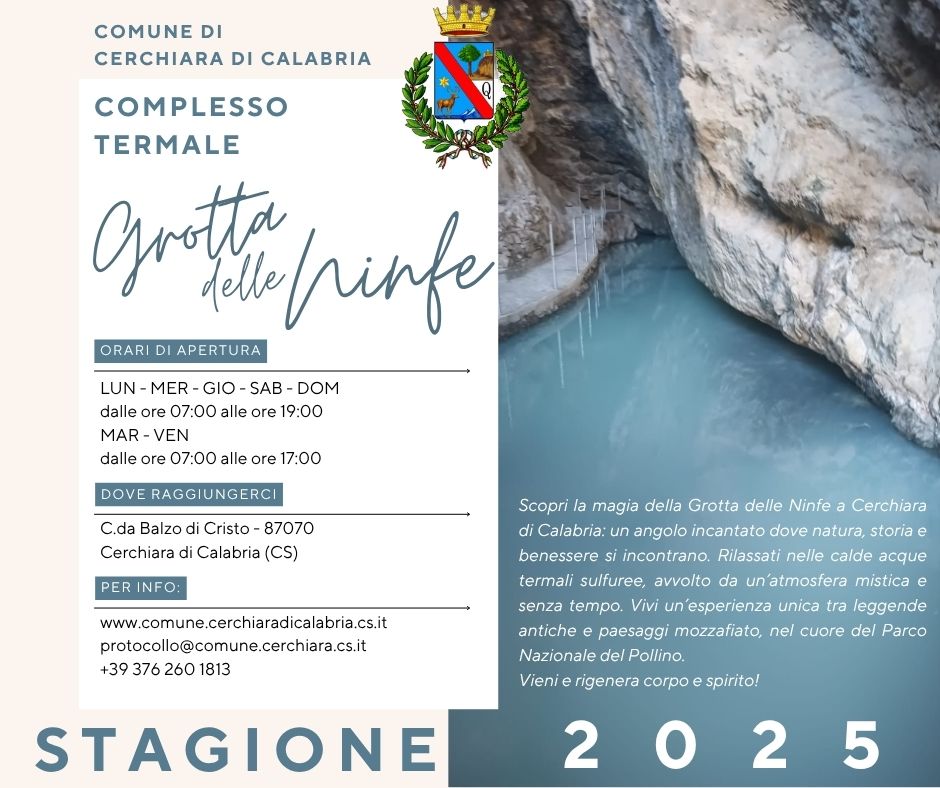 scorcio della piscina della grotta delle ninfe cerchiara di calabria