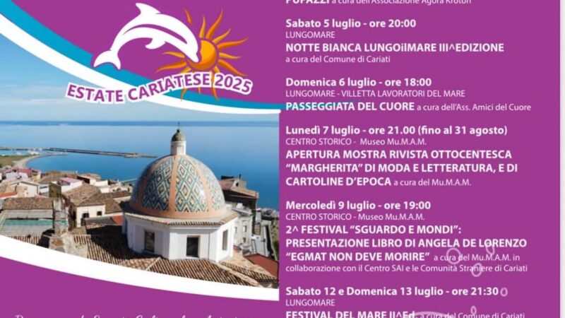 programma estate luglio cariati manifesto