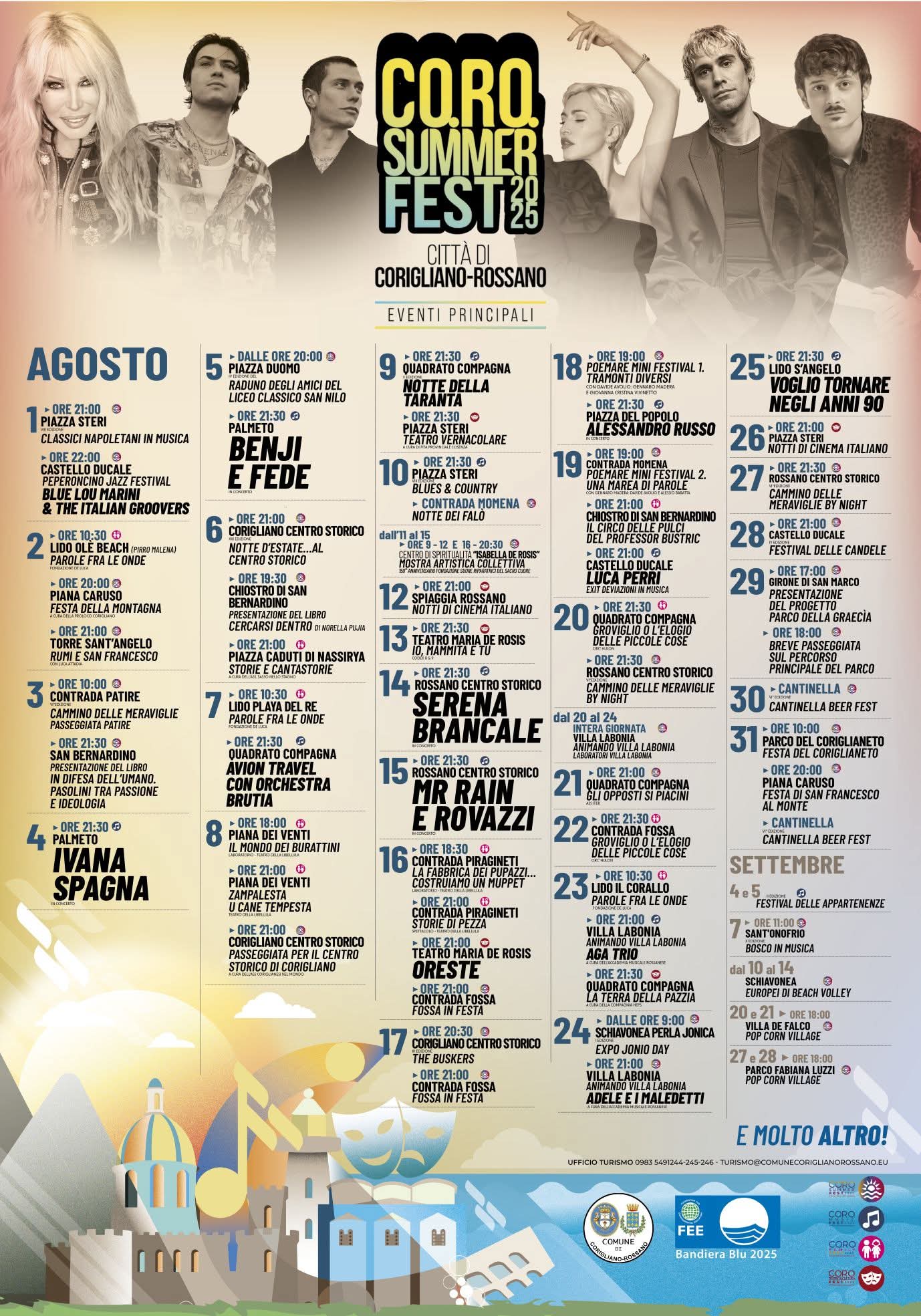 Dettaglio concerti e eventi musicali Corigliano Rossano 2025