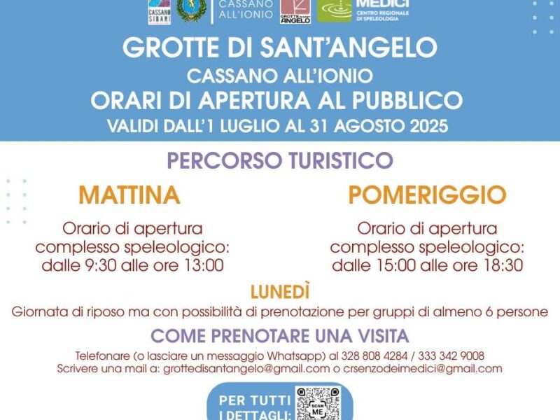 Visita Guidata alle Grotte di Sant’Angelo a Cassano Allo Ionio