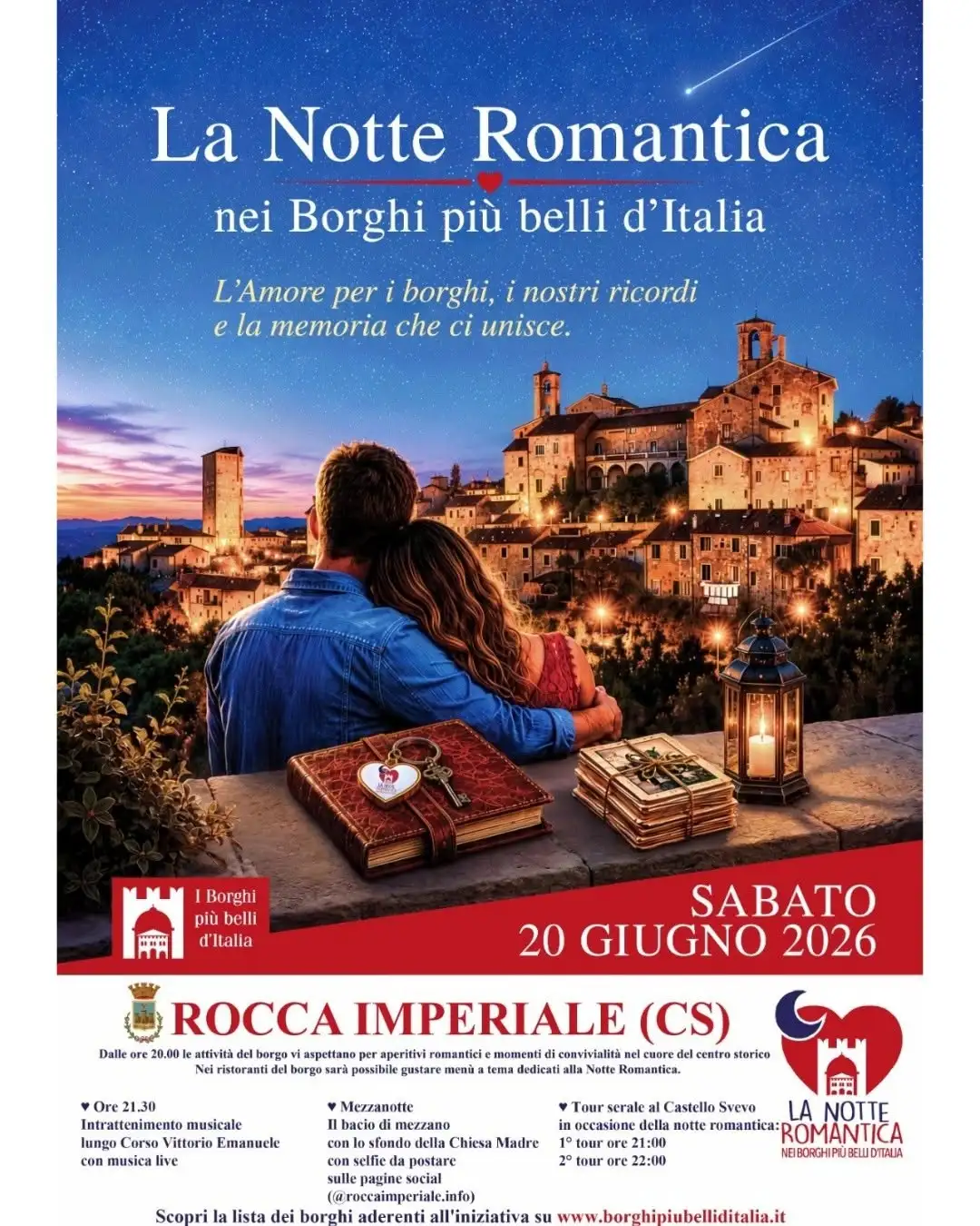 locandina evento rocca imperiale borghi più belli d'italia