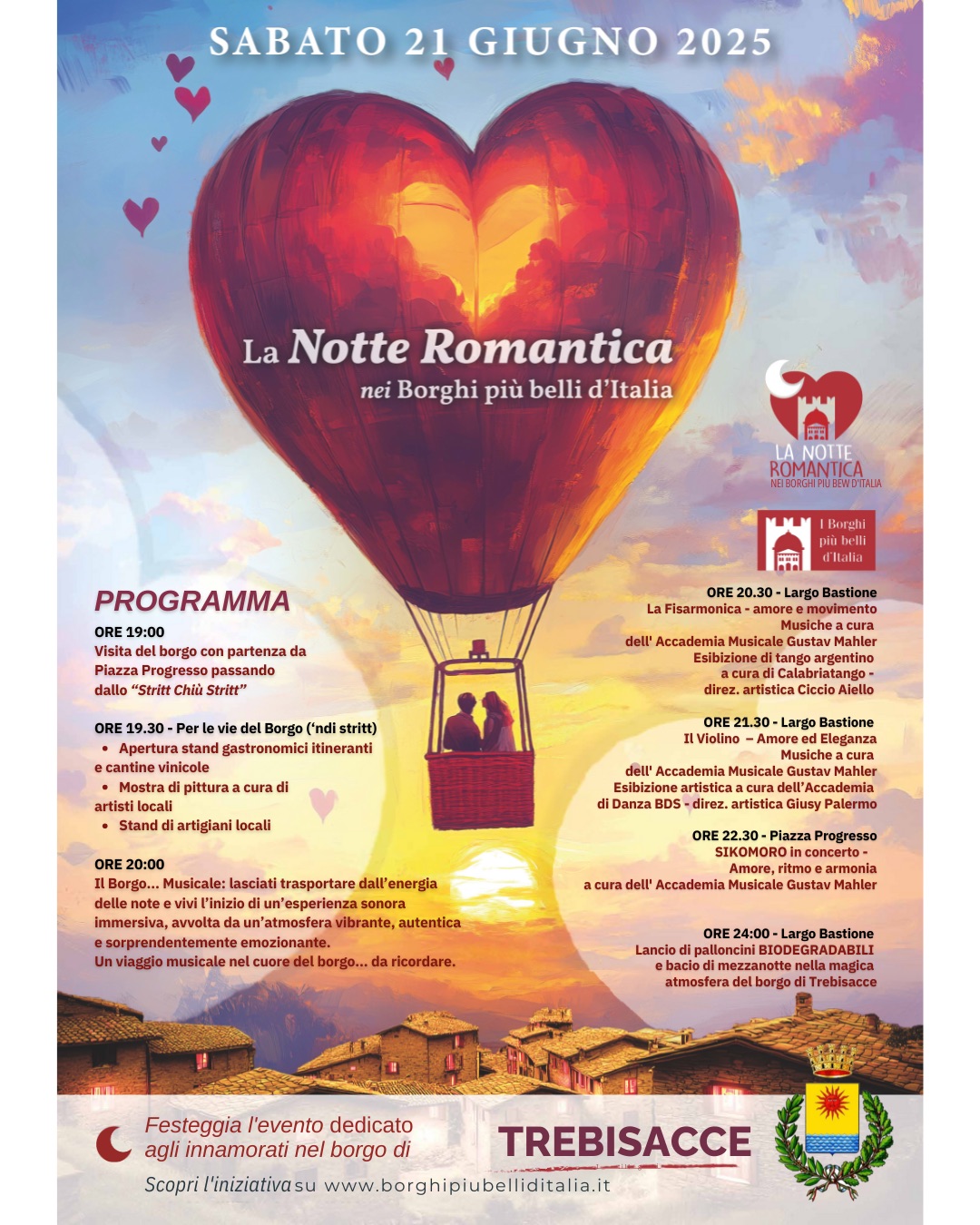 locandina evento trebisacce borghi più belli d'italia