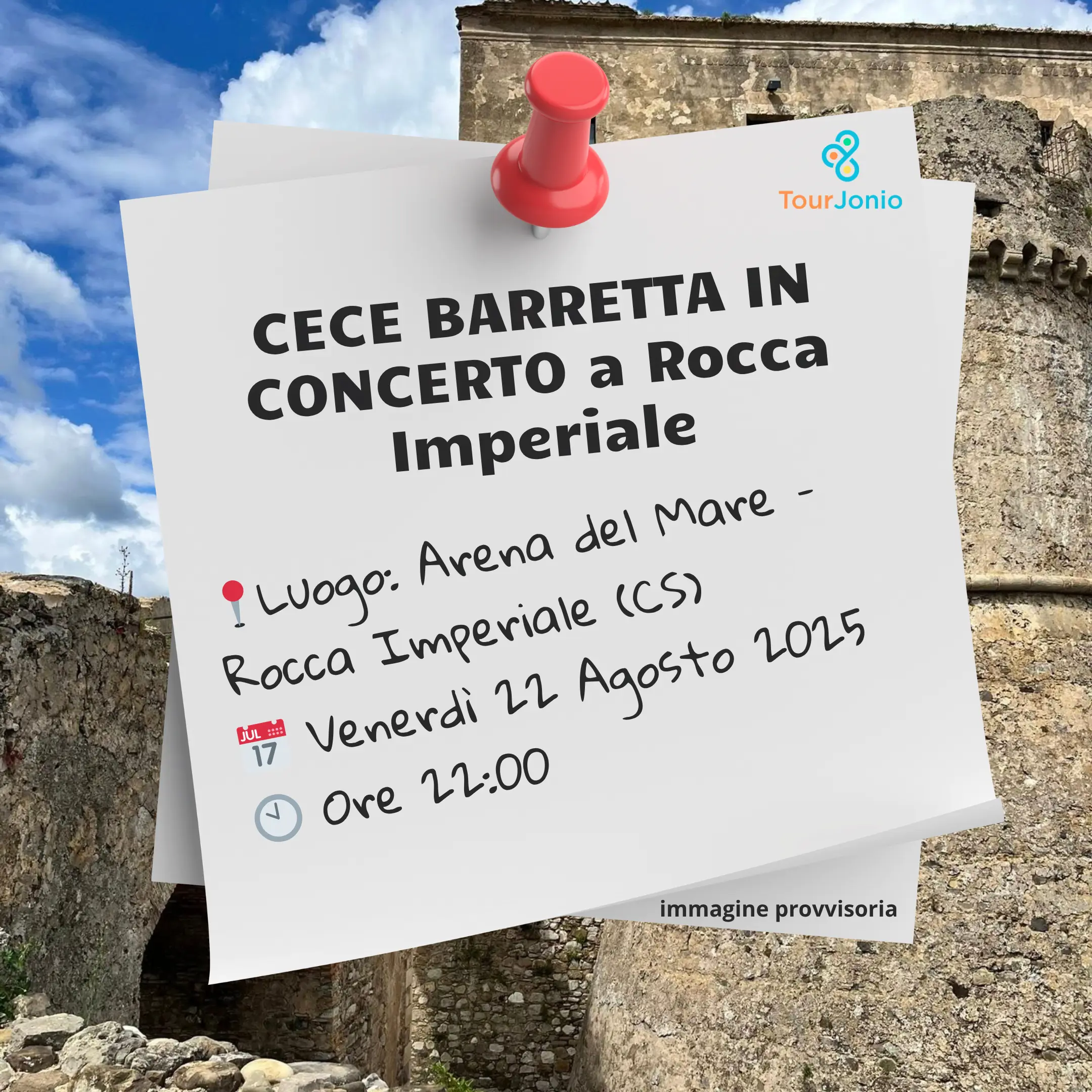 dettagli Cecè Barretta in Concerto a Rocca Imperiale