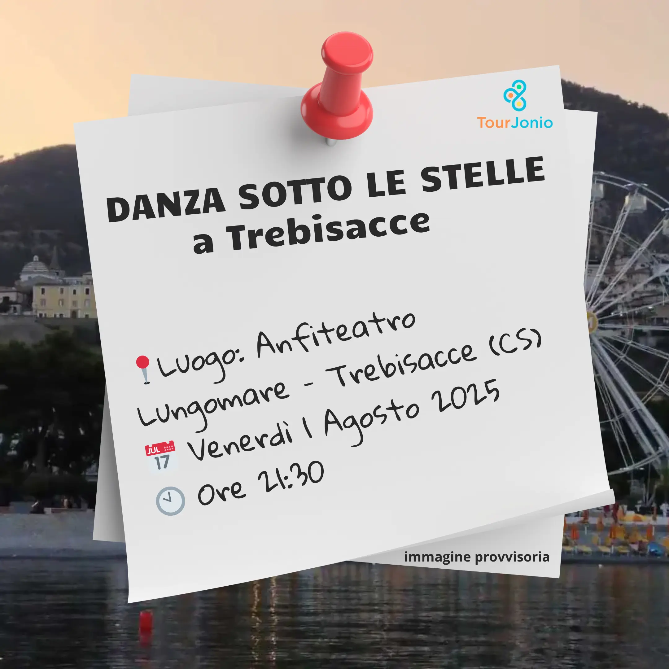 immagine contiene i dettagli dell'evento Danza sotto le stelle a Trebisacce il musical