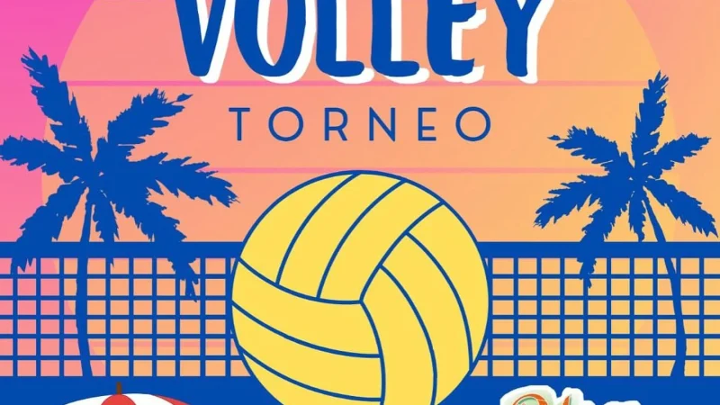 locandina torneo beach volley al tramonto – Lido Wellness Beach, Trebisacce, 14-15 luglio 2025
