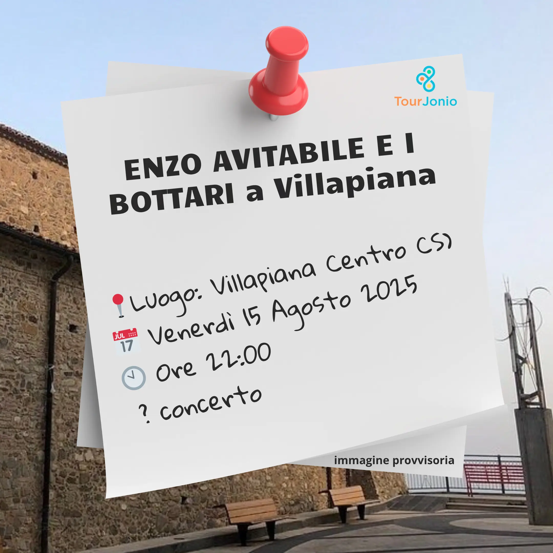 postit Enzo Avitabile con i Bottari e Black Tarantella a Villapiana