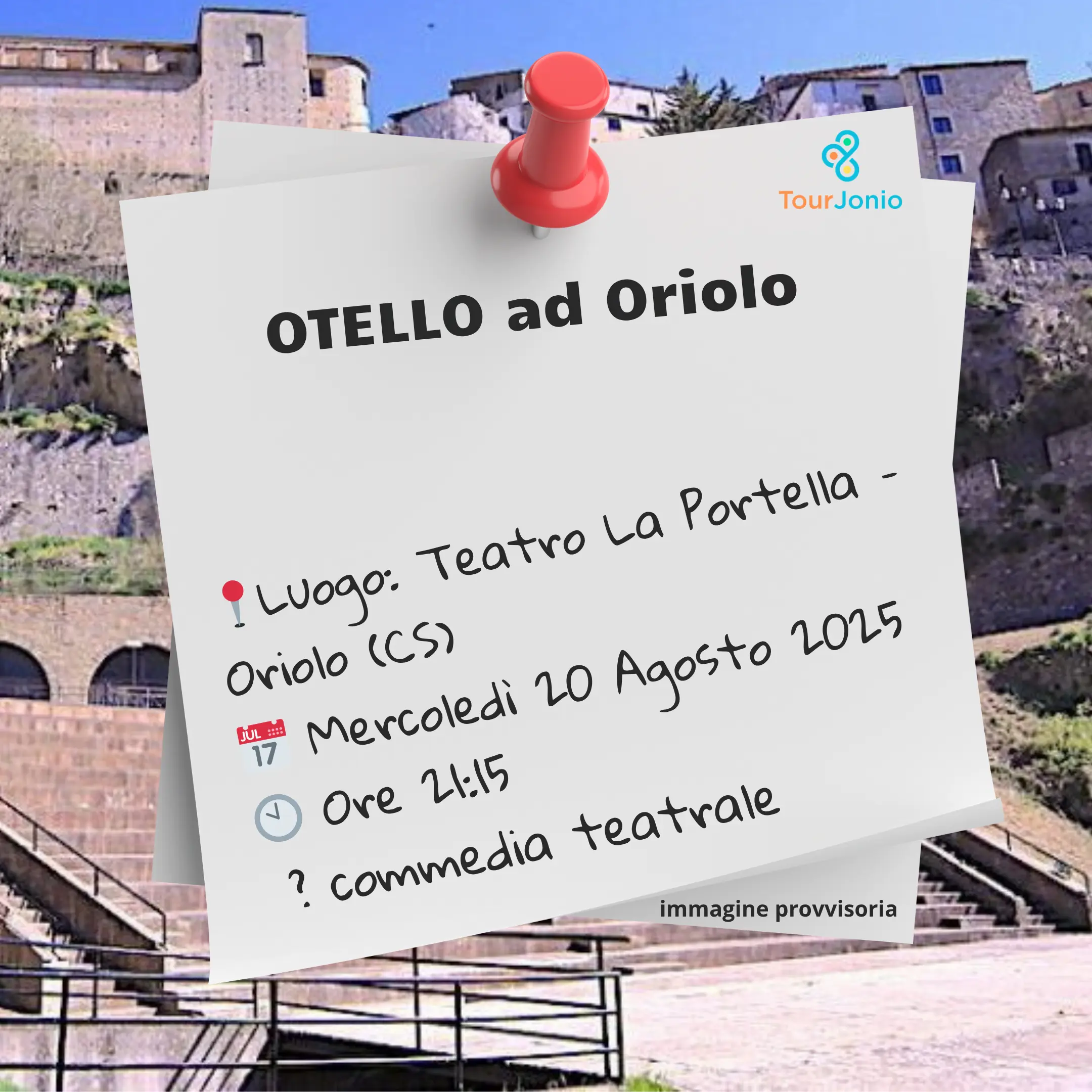 locandina Otello Teatro La Portella ad Oriolo