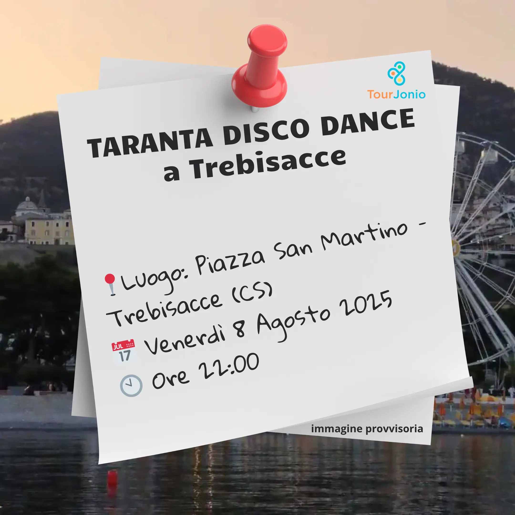 postit Taranta Disco Dance a Trebisacce