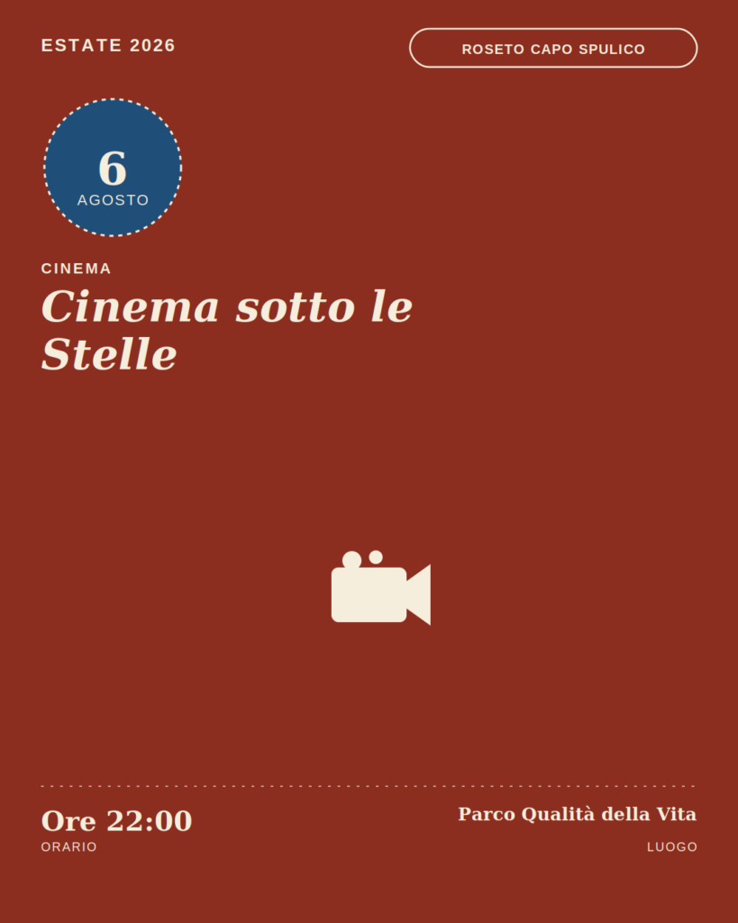 Cinema sotto le Stelle a Roseto Capo Spulico