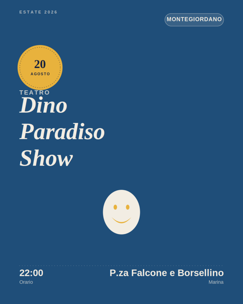 Dino Paradiso Show a Montegiordano