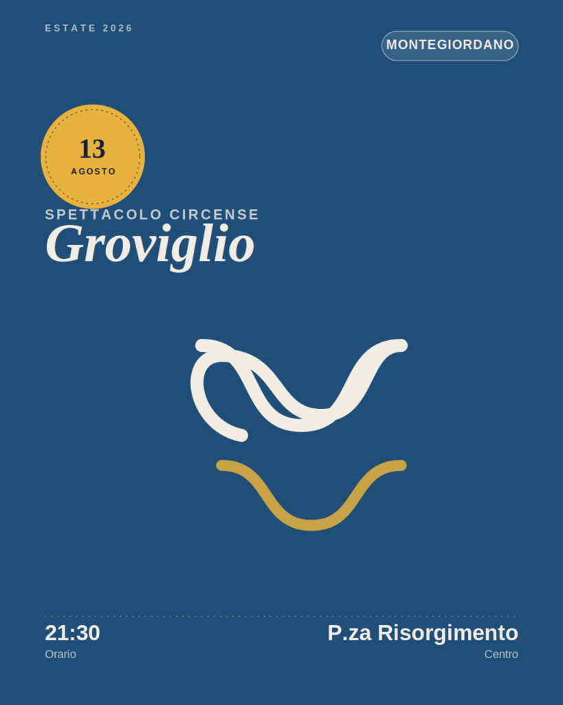locandina non ufficiale Groviglio, o l'elogio delle piccole cose a Montegiordano