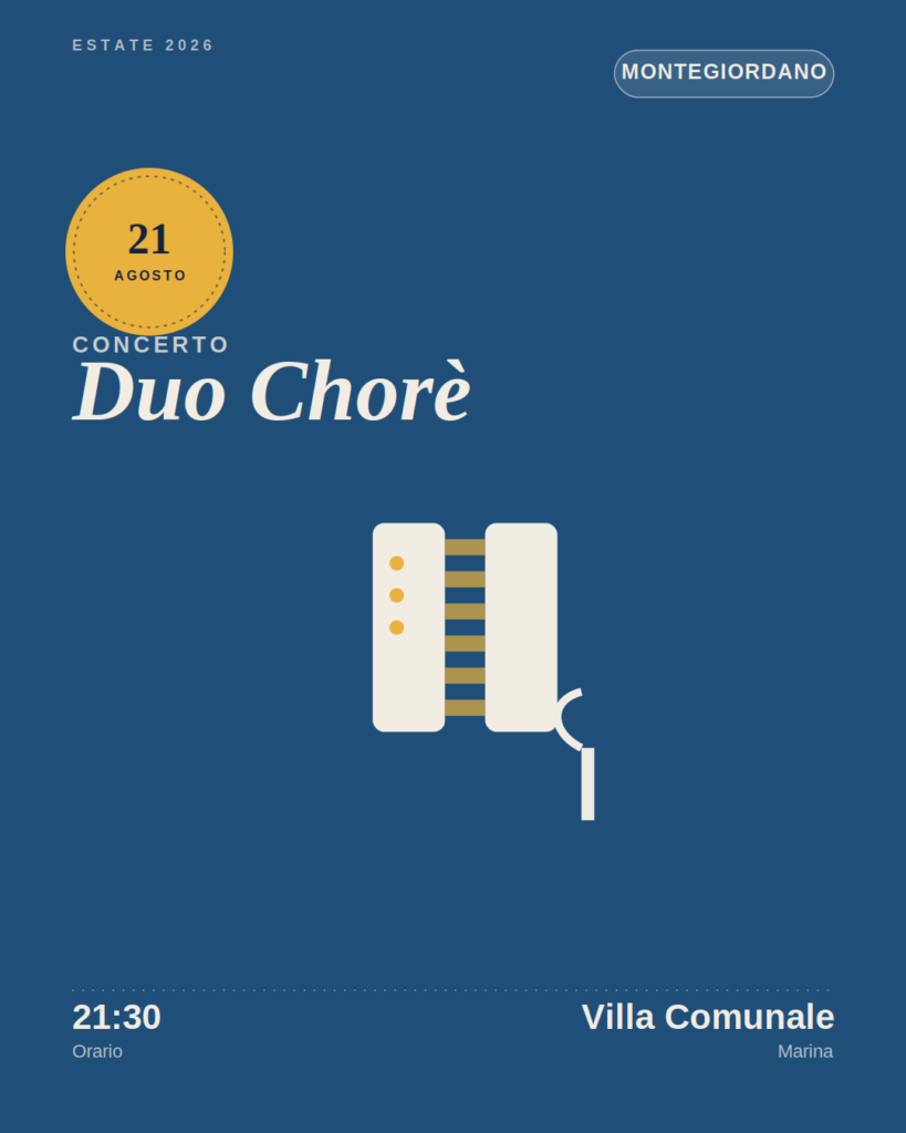 Liuteria in concerto Duo Chorè a Montegiordano