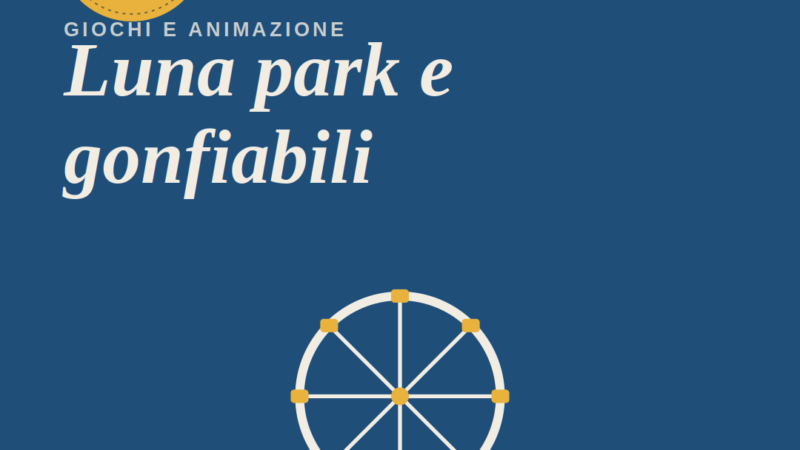 locandina non ufficiale Luna park e gonfiabili a Montegiordano