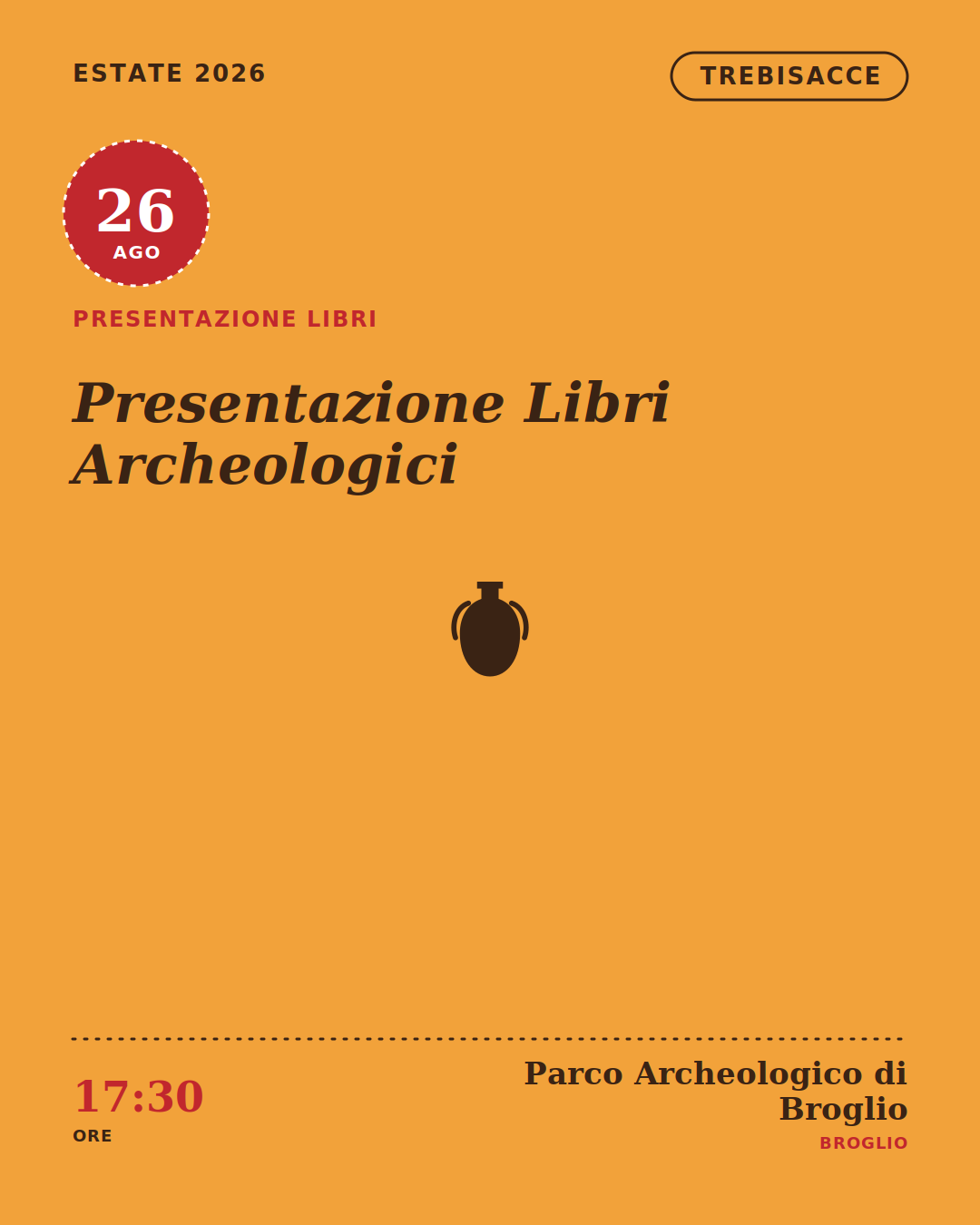 locandina non ufficiale Presentazione Libri Archeologici a Trebisacce estate 2026