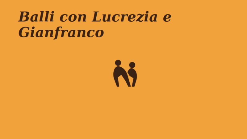 locandina non ufficiale Balli con Lucrezia e Gianfranco a Trebisacce 27 agosto