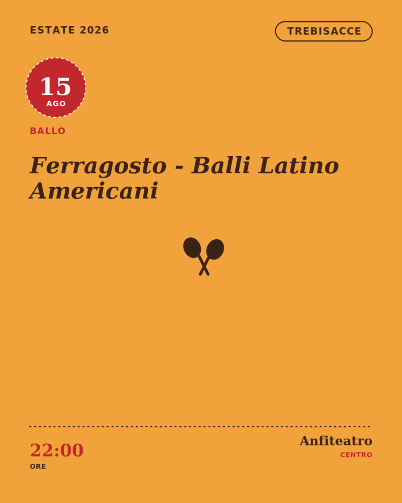 Ferragosto – Balli Latino Americani a Trebisacce