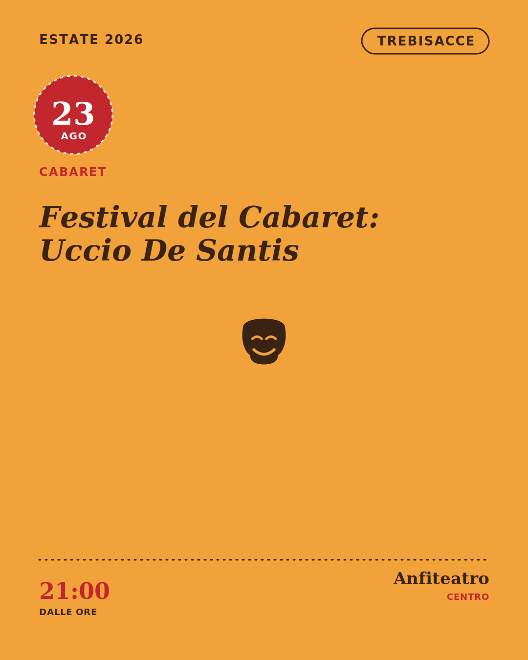 Festival del Cabaret: Uccio De Santis a Trebisacce