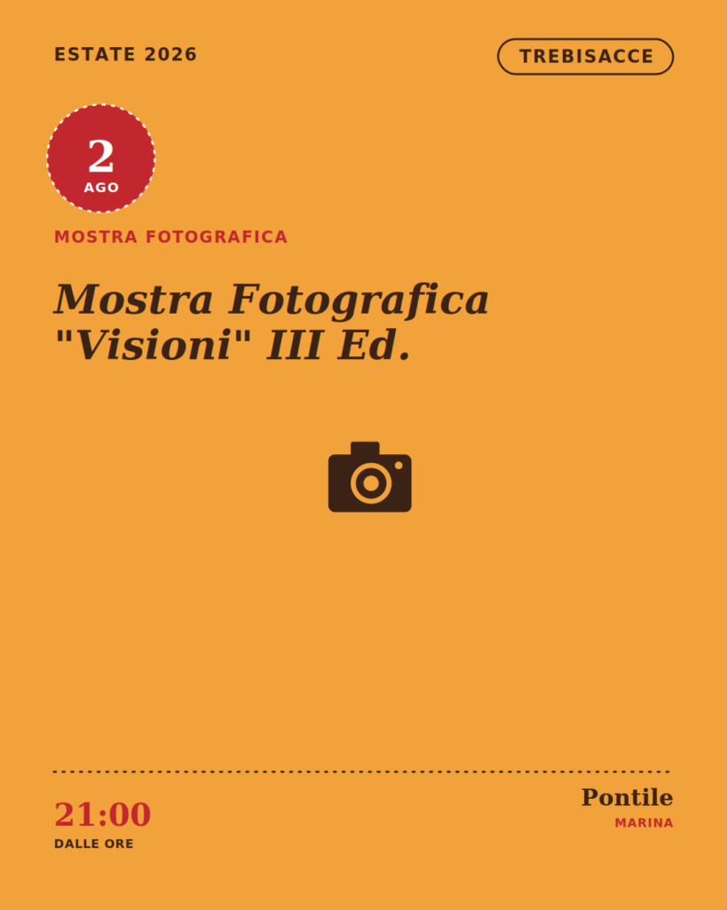 Mostra Fotografica “Visioni” III Ed. a Trebisacce
